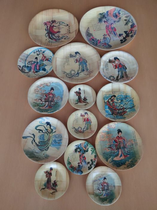 Pratos em bambu de Macau.