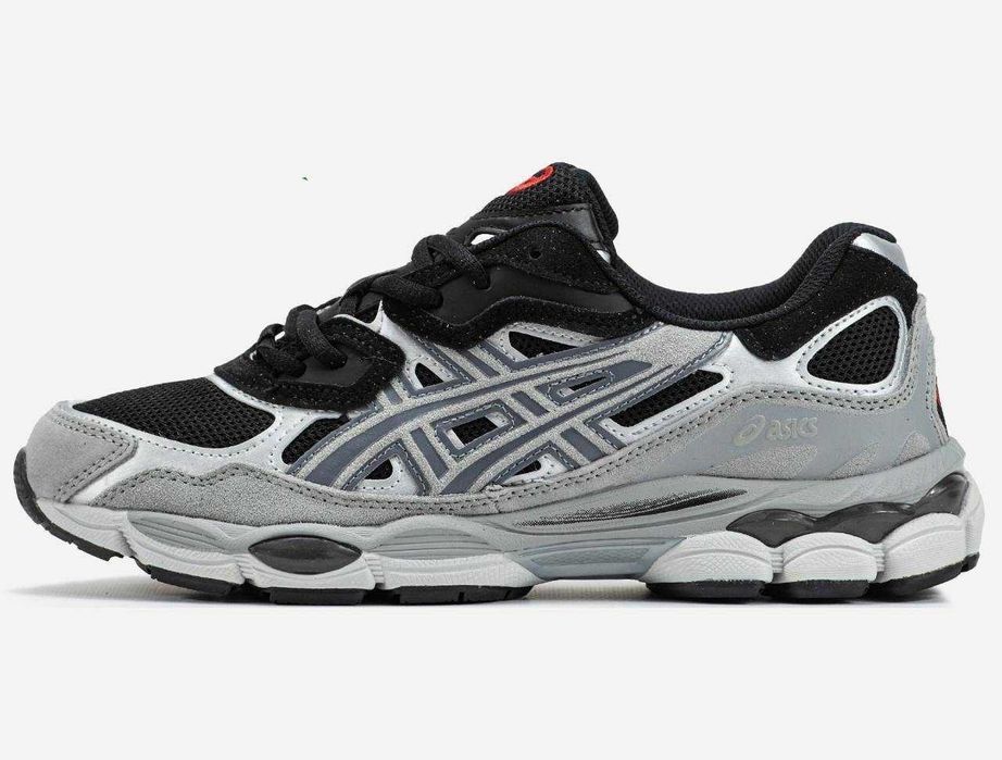 Унисекс замшевые кроссовки Asics Gel NYC Graphite Grey Black асикс