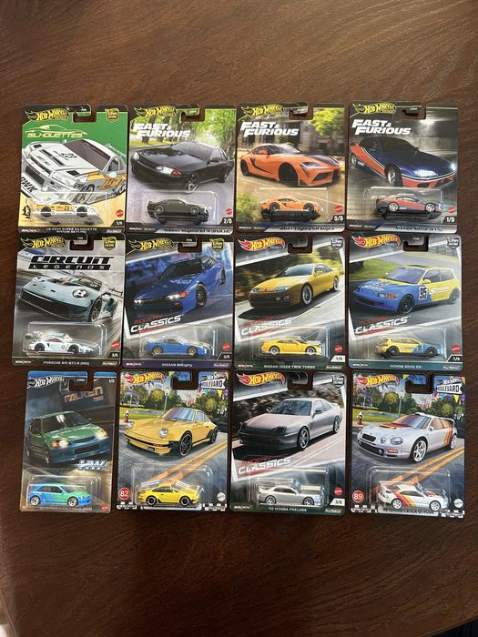 Hot Wheels premium, elite 64, fast and furious, Modern clasic