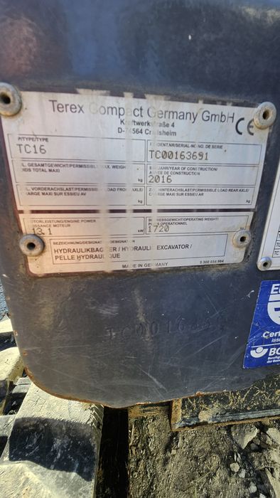 Mini koparka terex ct16