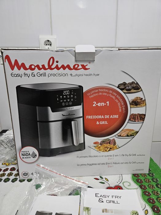 Air Fryer e Grill Moulinex de 4,2L Capacidade.