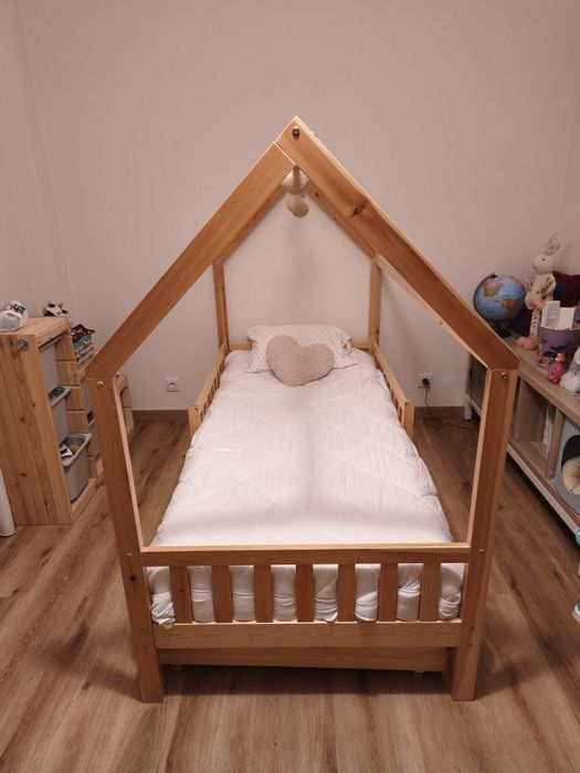 Cama MONTESSORI natural com 2 Gavetas (Criança)