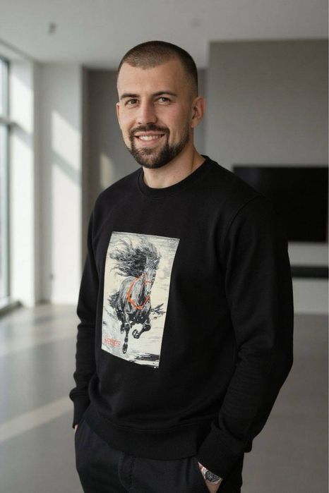 Чловічий світшот батнік тринитка diesel balenciaga dsquared2