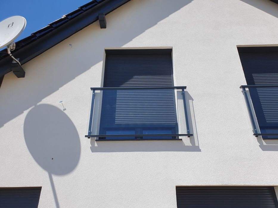 PROMOCJA!!! Balkon francuski balustrada panelowa  aluminium szkło inox