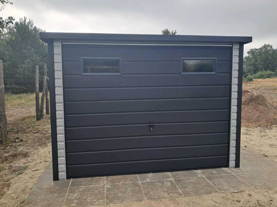 Garaż blaszany 3X5 Konstrukcja W OCYNKU. Producent SZYBKA REALIZACJA