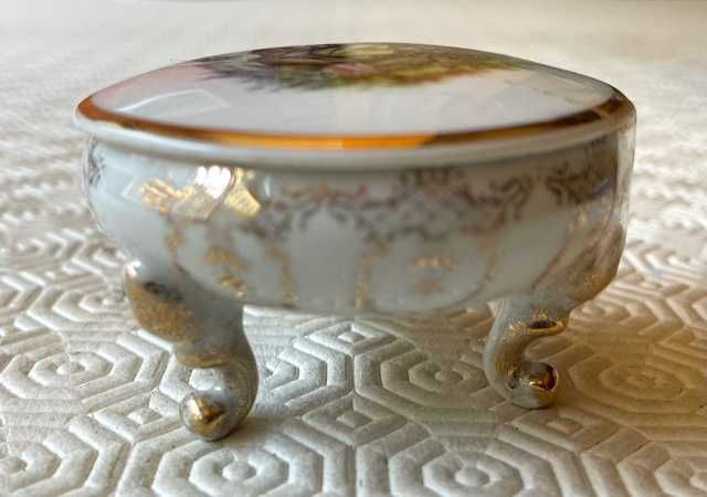 Limoges porta-jóias em porcelana