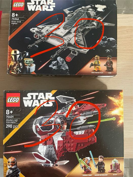 Dois sets Lego Starwars