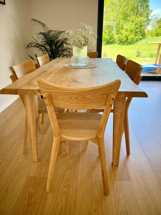 Stół dębowy z litego drewna rozkładany producent