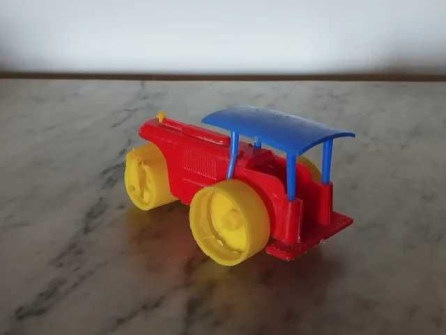 Trator Rolo Compressor Plástico Alemão Antigo