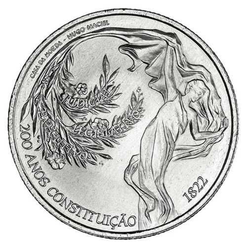 2022 Moeda comemorativa 200 anos constituição 1822 2.5 Euros 2.5€ NOVO