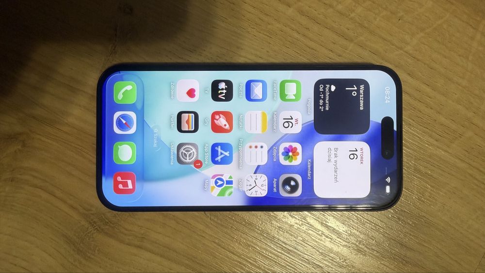 Telefon Apple Iphone 15 Pro 128 GB Blue Titanium 100% Sprawny Idealny