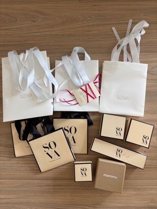 Подарунковий пакет / коробка для прикрас sova guzema