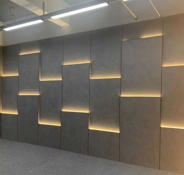 Стінові панелі з ламінованих плит з LED підсвіткою