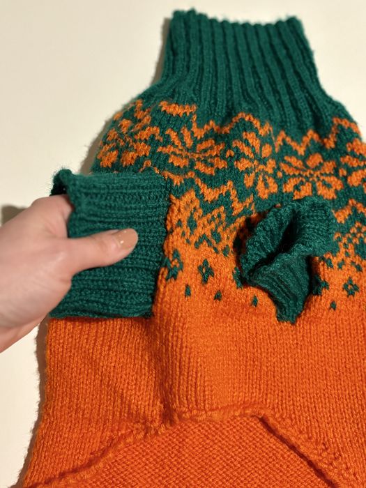 Теплий вʼязаний зимовий шерстяний светр для котів чи собак