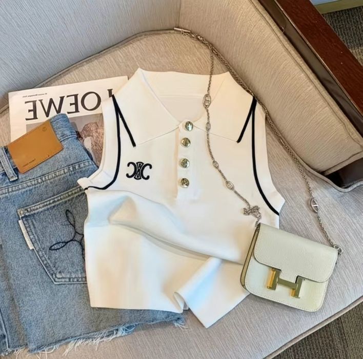 Футболка Celine  без рукавів