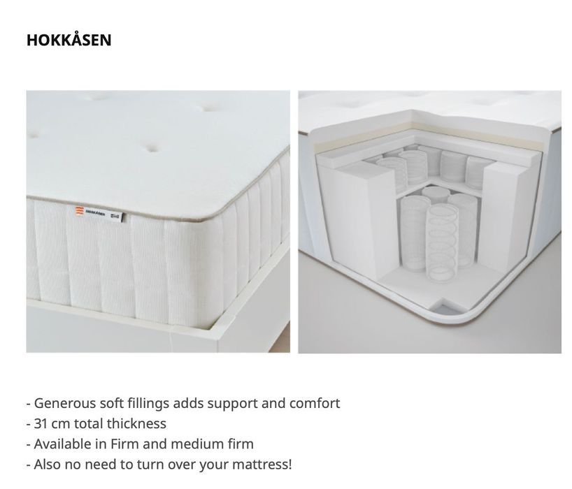 Sommier IKEA com colchão 90x200