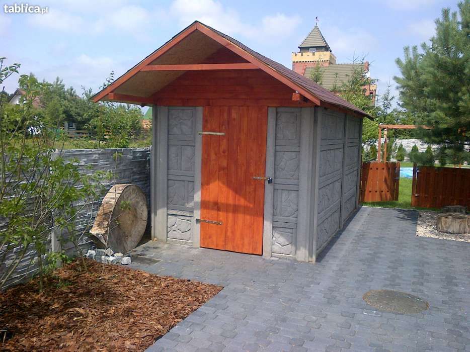 Garaże, budynki, domki, hale, ogrodzenia z płyt betonowych