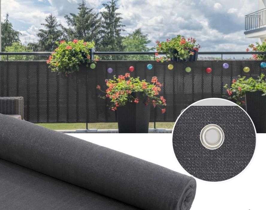 Siatka Maskująca Cieniująca Na Płot Balkon Osłona 2.90 x 85 Nr00424