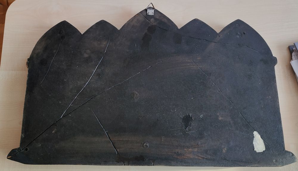 Drzeworyt płaskorzeźba "Zwiastowanie" rękodzieło