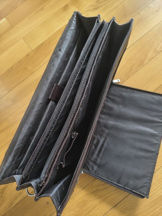 Teczka aktówka męska Wittchen | Na laptopa i dokumenty | Brązowa | Kluczyk