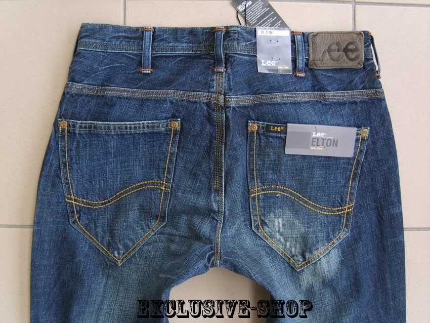 Spodnie dżinsowe męskie Lee Elton Slim Flare W28 L32 pas 76 cm