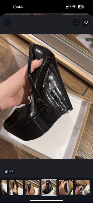 Натуральная кожа/Туфлі на танкетці/Лодочки/Шкіряні/Кожа/Новий рік/