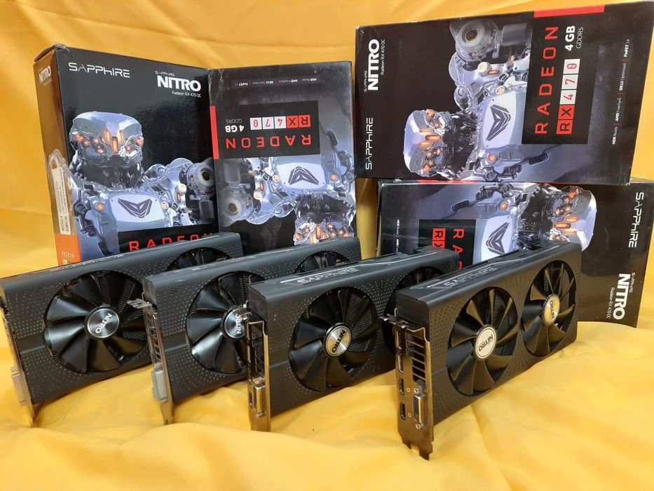 Видеокарта б\у SAPPHIRE RX480 8GB холодные отличное состояние