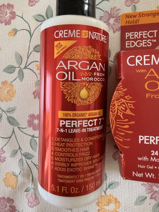 Kit de Cabelo Creme of Nature Argan Oil (3 Produtos) - Novo