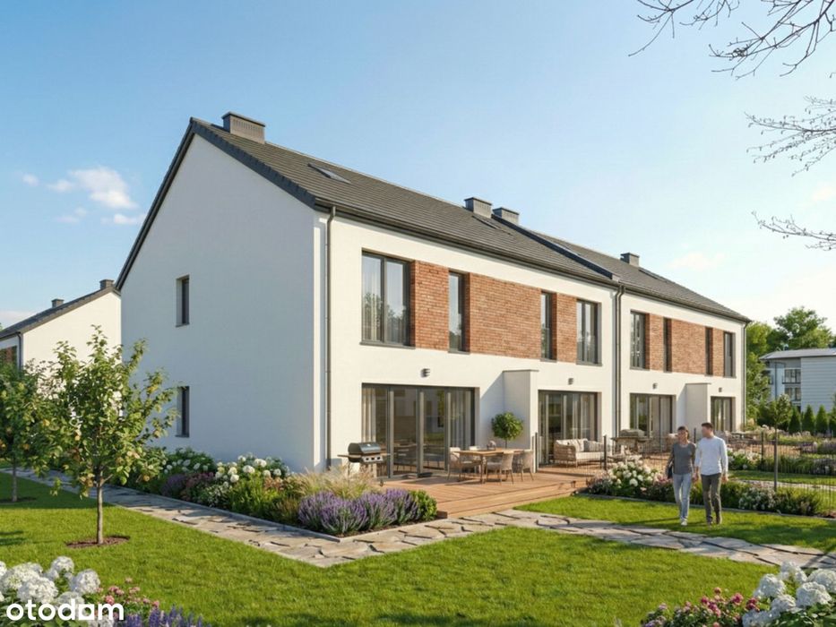 Segmenty i Bliźniaki z ogrodami przy lesie 102-108m² | Blisko PKP
