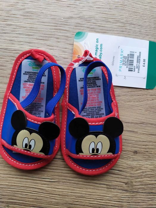 Nowe buciki niechodki z myszką miki 3-6 m 68 cm