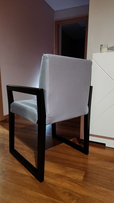 Cadeira jantar em lacado preto mate [3 cores]