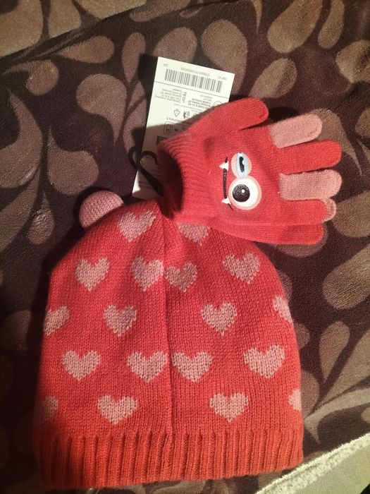 Zestaw zimowy czapka i rękawiczki