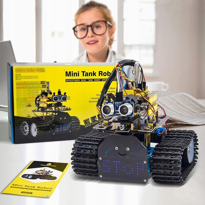 Robot do nauki zestaw 4WD IDE Tank edukacyjny robotyka mechatronika program