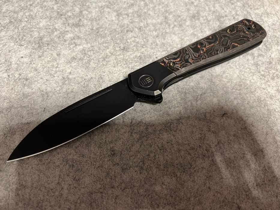 Nóż składany EDC WE Knife Soothsayer Titanium with Copper CPM 20CV