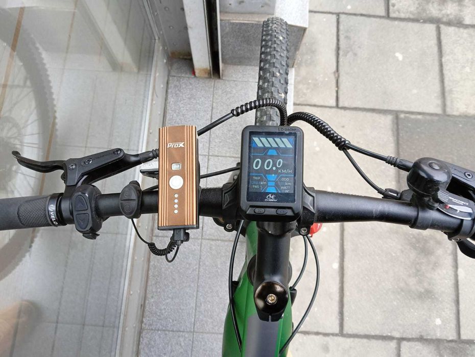 Rower elektryczny OVERFLY BOLT stab bdb , bateria Panasonic , nowy kosztował 15.000 zł