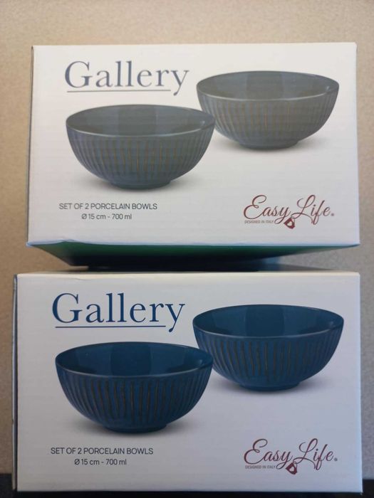 Zestaw 2 misek Miska granatowa 15cm porcelanowa Gallery Easy life