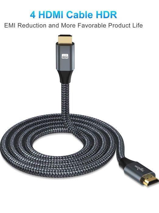Twozoh 4K 60Hz kabel HDMI 2M 18 Gbps 2160P Ultra-High-Speed HDMI 2.0