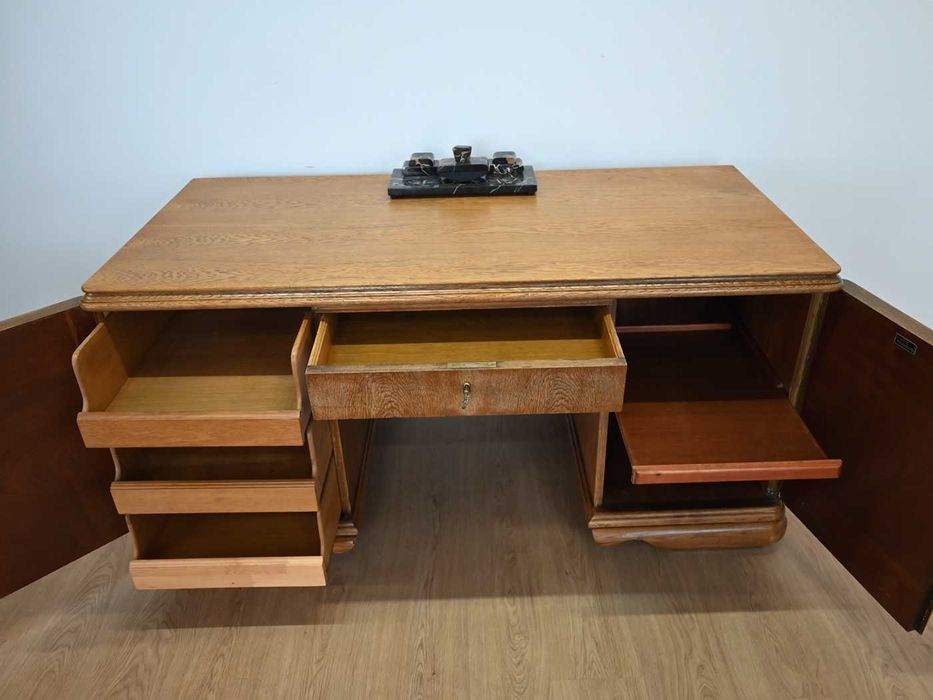 biurko dwustronne w jasnym dębie 011604