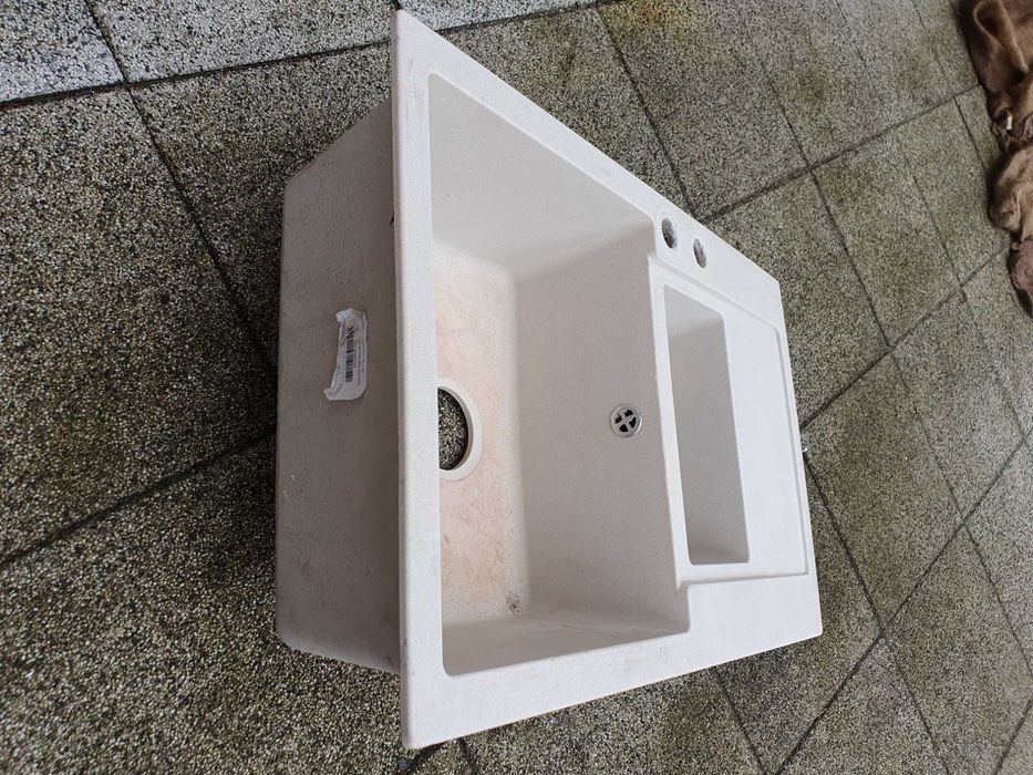 Zlewozmywak granitowy dwie komory