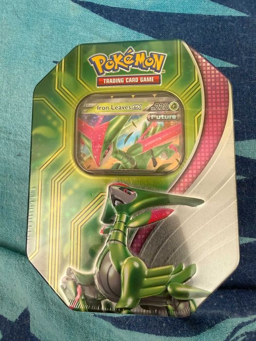 Pokemon Tcg Paradox Clash Tin (Iron Leaves Ex)