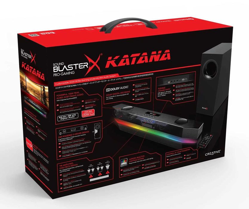 Sound BlasterX Katana + subwoofer – MOCNY BAS OKAZJA