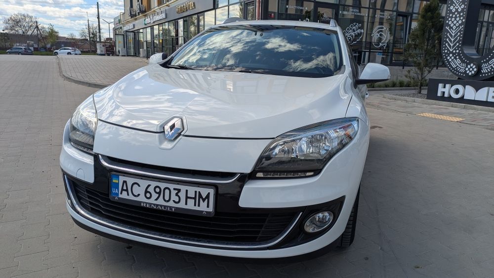 Автомобіль Renault Megane 3 1.5 dCi 2013 White 188тис км Безключовий доступ Рено Меган III