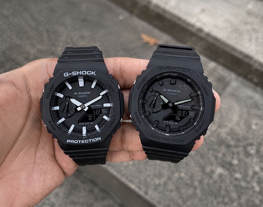 Casio G-Shock GA-2100 | Black / White | CasiOak | Повний комплект