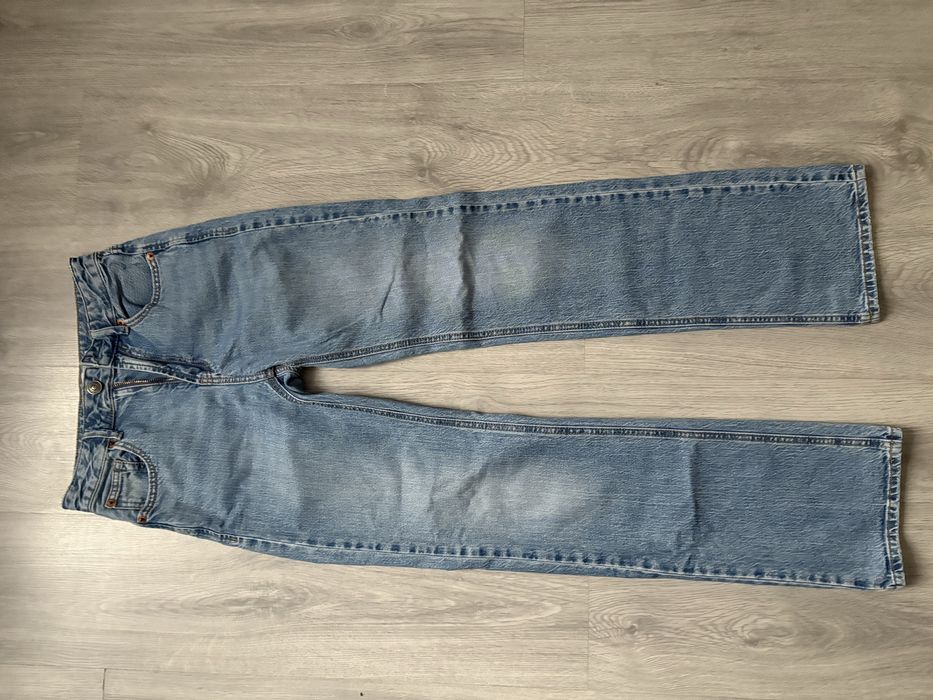 Spodnie jeansy szerokie, stradivarius rozm.34
