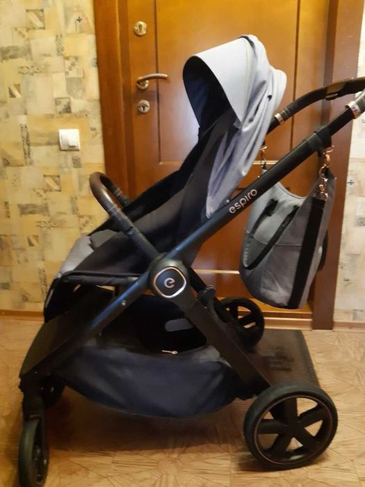 ОРИГІНАЛ Коляска 2 в 1 Espiro Only 17 Graphite street (silver frame)