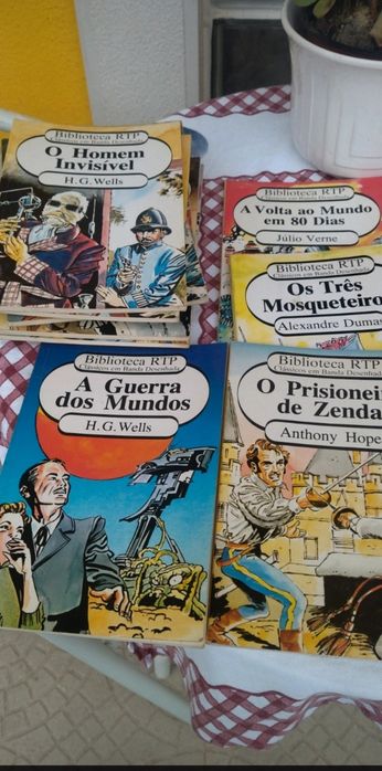 Conjunto 8  livros Biblioteca RTP - Clássicos de Banda Desenhada ( ver descrição).