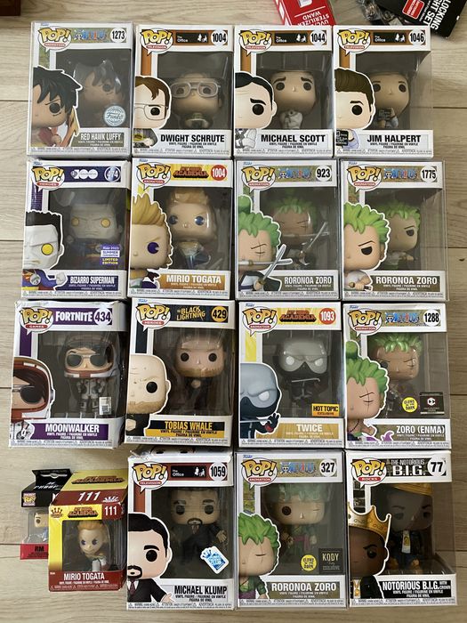 Великий лот Funko Pop 16 шт One Piece The Office My Hero Academia Exclusive