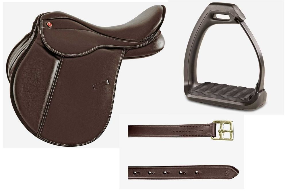 Zestaw: Siodło Wszechstronne + Strzemiona + Paski NOWE Cena z Wysyłką