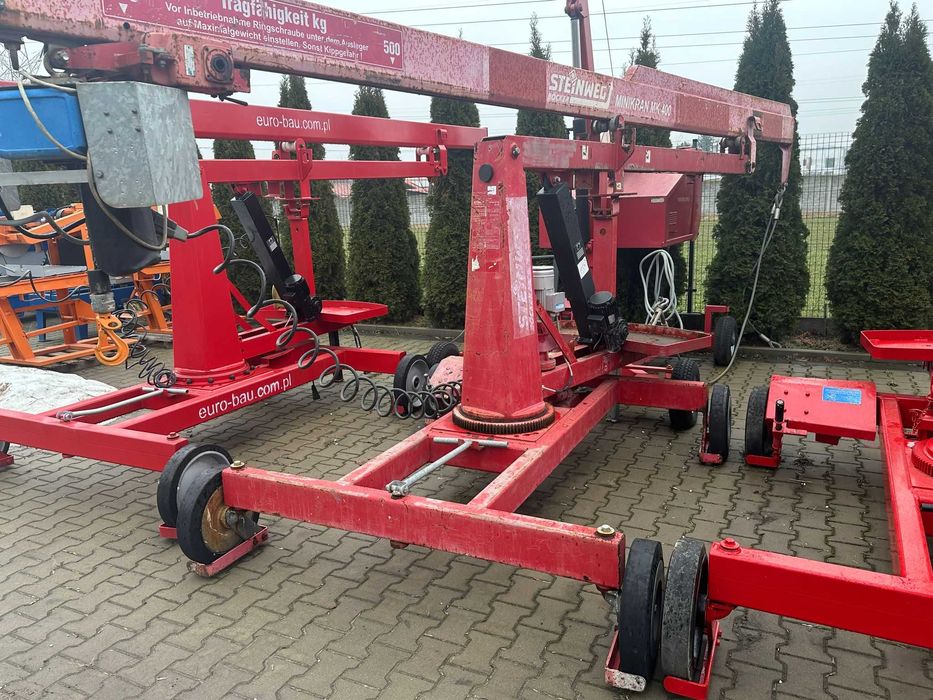 Mini dźwig Żuraw Steinweg Bocker MK- 300 do murowania silki bloczków