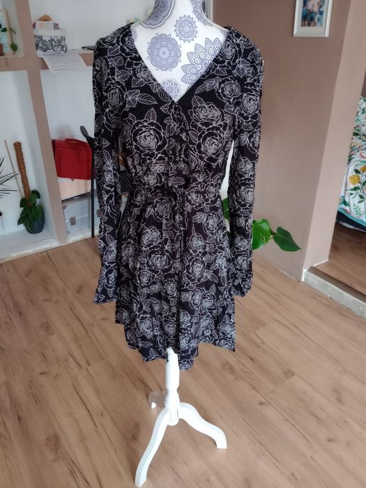 Spodnie z szeroka nogawka w paski  s primark